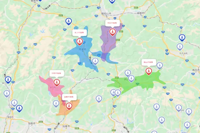 兵庫県 アンテナ工事 電波塔位置
